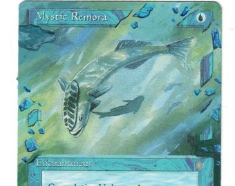 Mystic Remora Altered Full Art MTG Magic Commander cEDH Enchantment Staple Blue