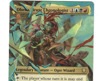 Obeka Brute Chronologist Altered Full Art MTG Magic Commander Legends Borderless