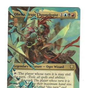 Obeka Brute Chronologist Altered Full Art MTG Magic Commander Legends Borderless