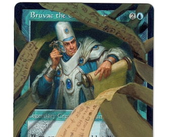 Bruvac the Grandiloquent Altered Art MTG Magic the Gathering Mill Old Border