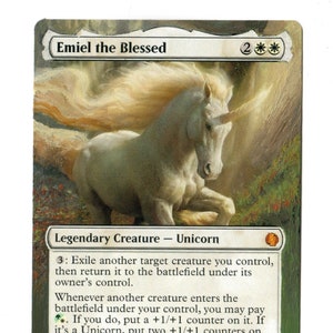 Emiel der Gesegnete Veränderte Volle Kunst MTG Magic Commander EDH Selesnya Jumpstart