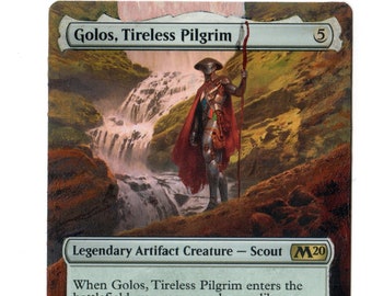 Golos, Tireless Pilgrim Altered Full Art MTG Magic Commander EDH Painted  Birthday Gift