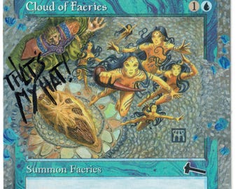 Cloud of Faeries Altered Art MTG Borderless Non-foil Urza's Legacy