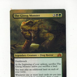 The Gitrog Monster Verändert Full Art MTG Magic Commander EDH signiert Künstler Geburtstagsgeschenk