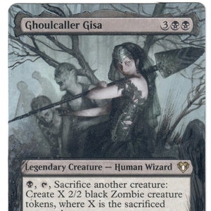 thumbnail interactive-video image 1 of Custom Commander Deck – Zombie Tribal – Ghoulcaller Gisa – 100 Card EDH – Black MTG – Near Mint 1 of 6