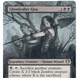 Custom Commander Deck – Zombie Tribal – Ghoulcaller Gisa – 100 Card EDH – Black MTG – Near Mint