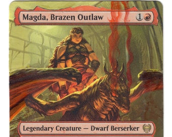 Magda Brazen Outlaw Altered Art MTG CEDH Commander Hand Painted