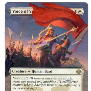 Stimme des Sieges verändert Art MTG CEDH Borderless Dragonstorm Tarkir Kommandant