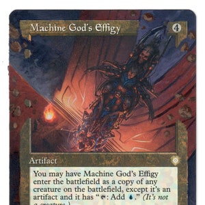 Dioses de la máquina Efigie Arte completo Magia TG CEDH Marco retro Copia de la vieja escuela
