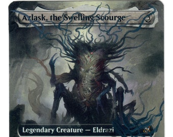 Azlask, el Azote hinchable, arte alterado, contador de experiencia de generación de vástagos de Eldrazi