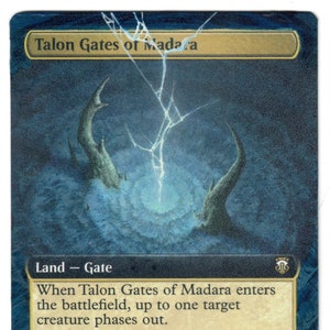 Puertas de Talon de Madara con arte alterado, MTG, puerta extendida, arte completo, tierra cEDH