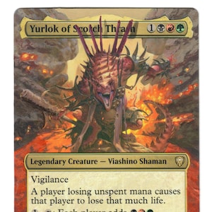 焦土の強打のユルロック オルタード フルアート MTG マジック：ザ・ギャザリング 統率者 EDH ボーダーレスギフト