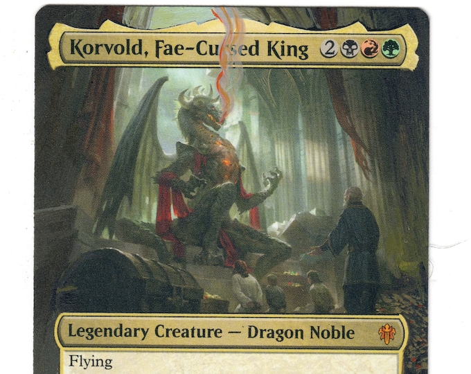Korvold Fae Cursed King Altered Full Art MTG Magic Commander Etsy