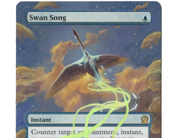 Swan Song Altered Full Art MTG Magic Commander cEDH Instant Control Theros Bird