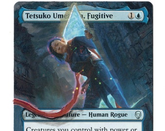 Tetsuko Umezawa Fugitive Altered Full Art Painted MTG Magic