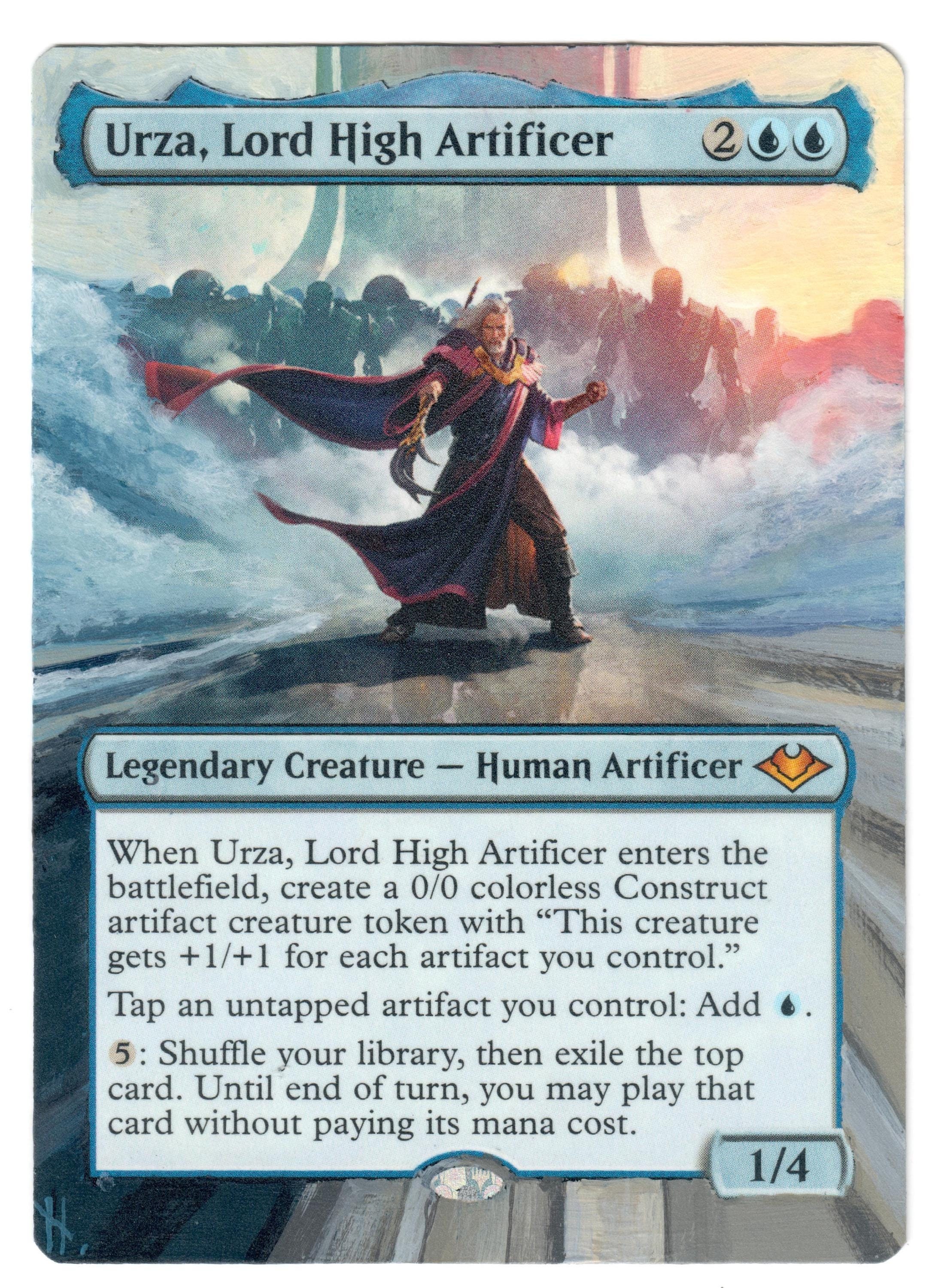 Urza Lord High Artificer Altered Full Art MTG Magic Urza Lord High Artificer Altered Full Art MTG Magic