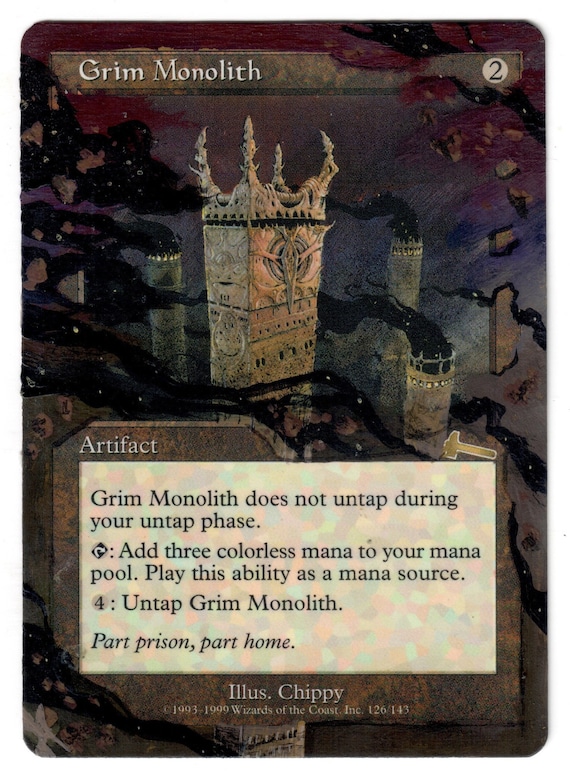 MTGカード  Grim Monolith  英語 Grim Monolith 厳かなモノリス 英語版 foil ビッグ割引 FOIL