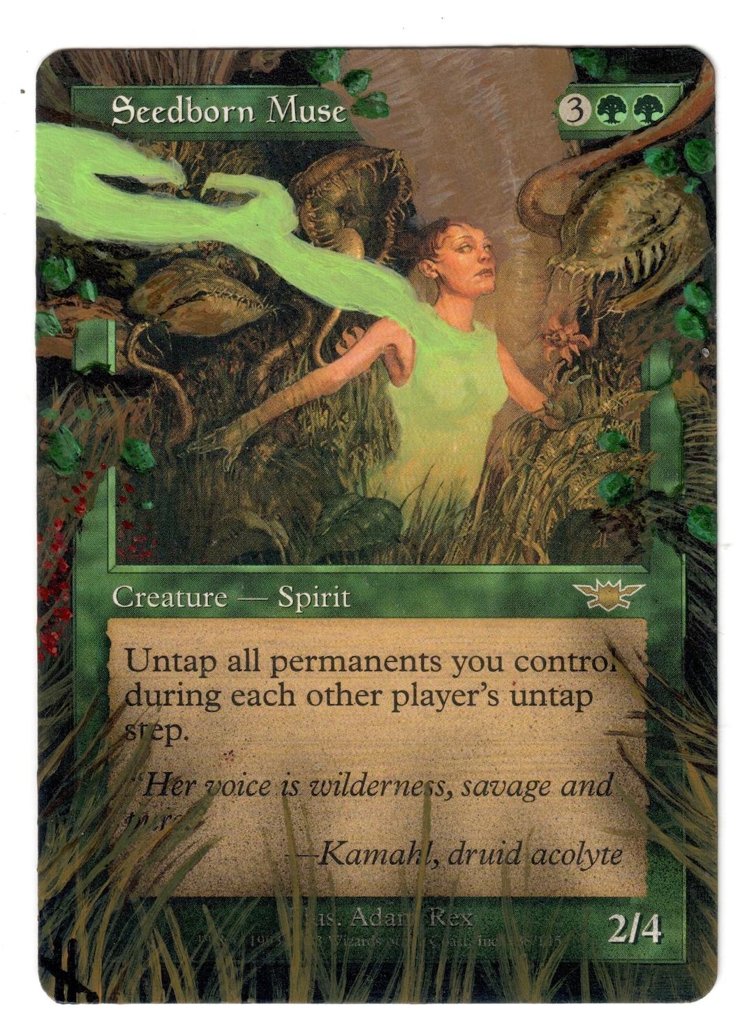 Seedborn Muse Altered Full Art MTG Retro Frame Legions Hand