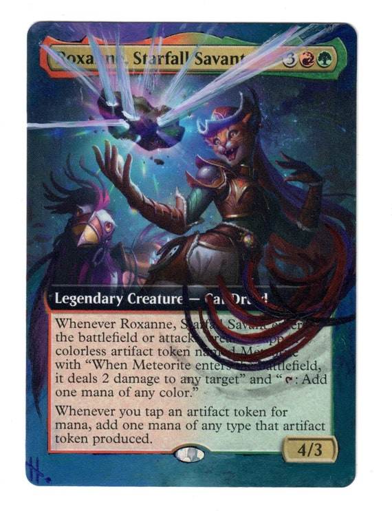 Roxanne Starfall Savant Altered Full Art MTG Gruul Commander Legendary Cat EDH - Etsy Singapore Roxanne Starfall Savant Altered Full Art MTG Gruul Commander Legendary Cat EDH - Etsy Singapore