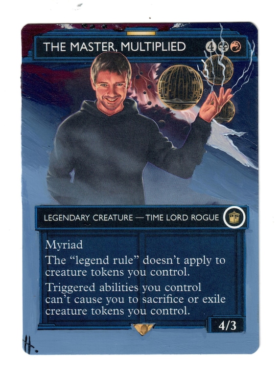 mtg painted cards Teval, the Balanced Scale
