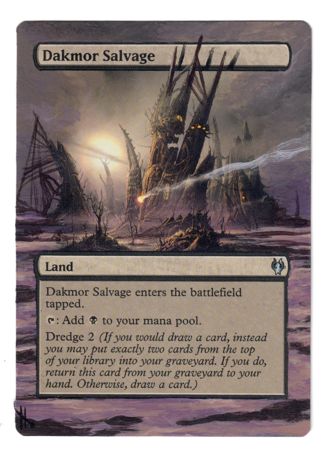 Magic The Gathering Dakmor Salvage Land Card - Future Sight Edition - View #5