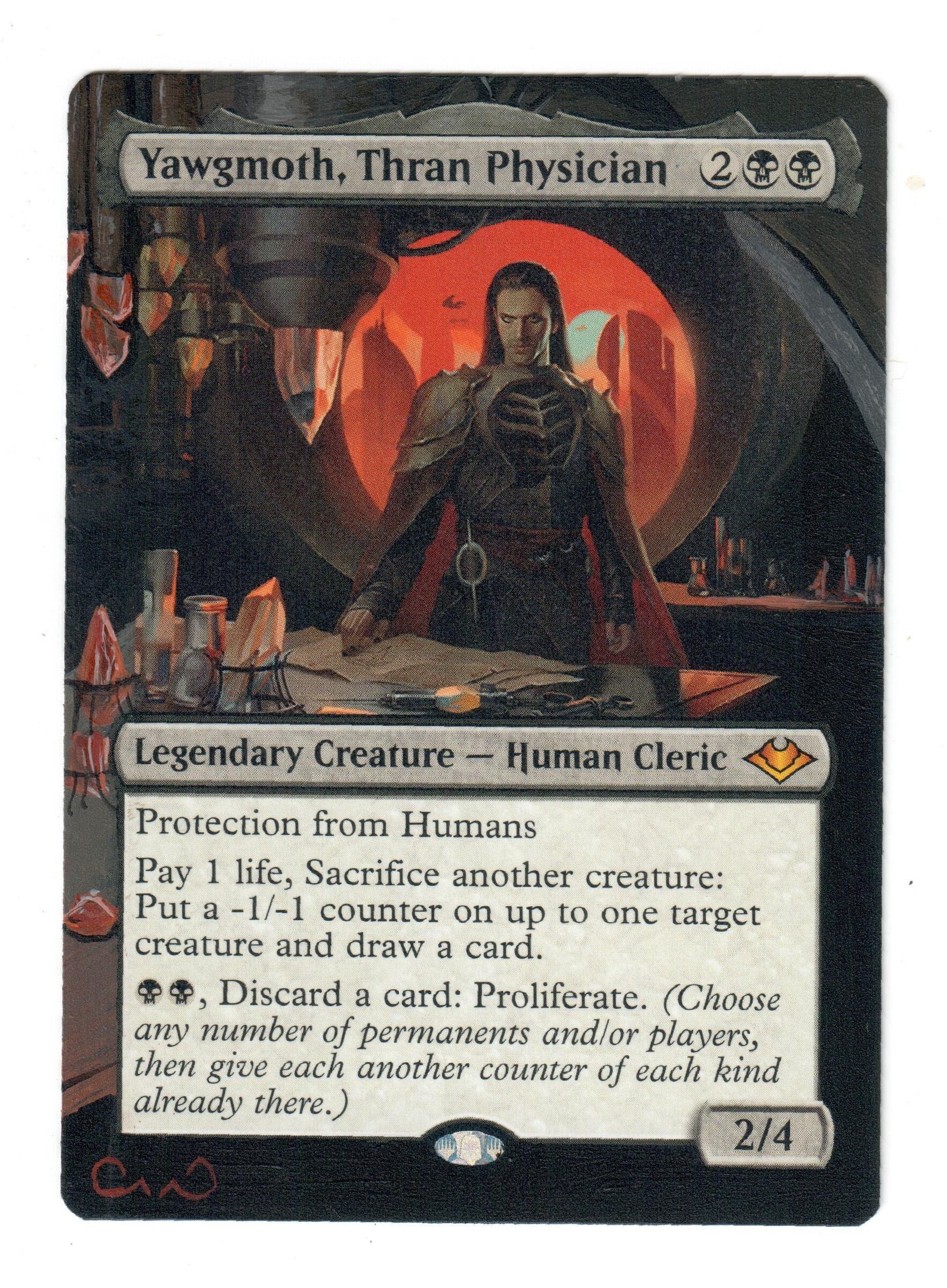 Yawgmoth Thran Physician Altered Full Art MTG Magic Yawgmoth Thran Physician Altered Full Art MTG Magic