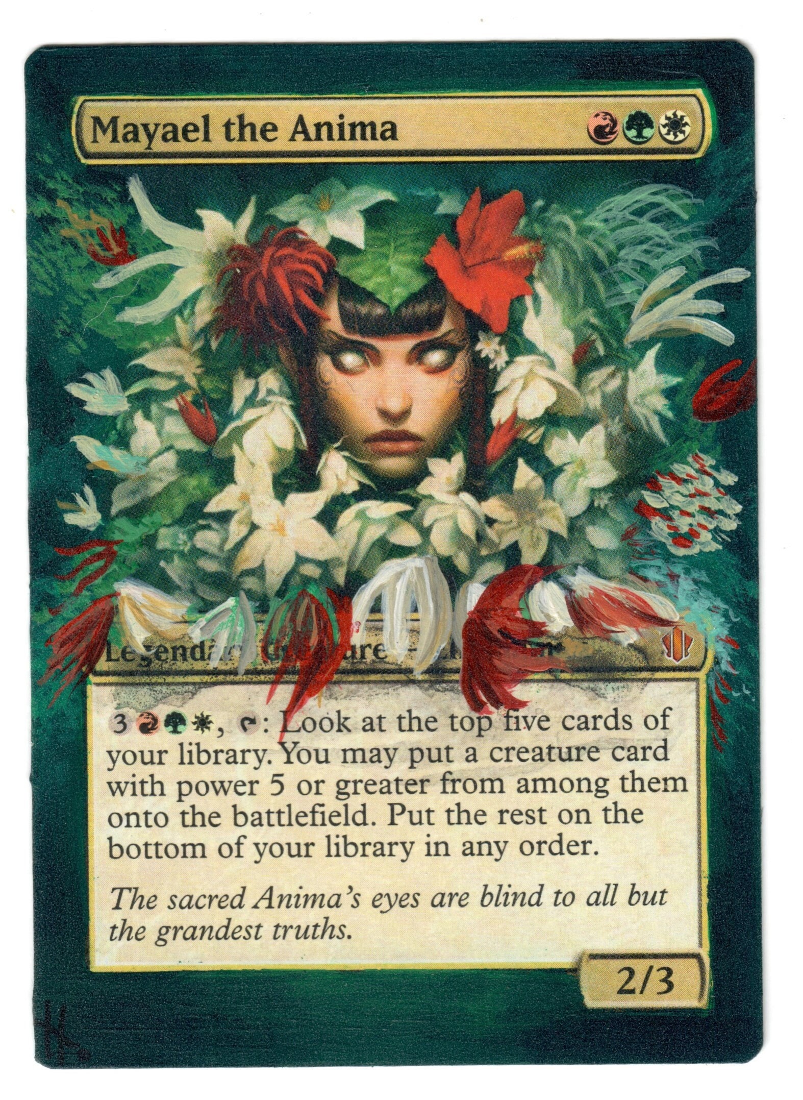 アニマのマヤエル 改造 フルアート MTG マジック 統率者 EDH アニマのマヤエル 改造 フルアート MTG マジック 統率者 EDH
