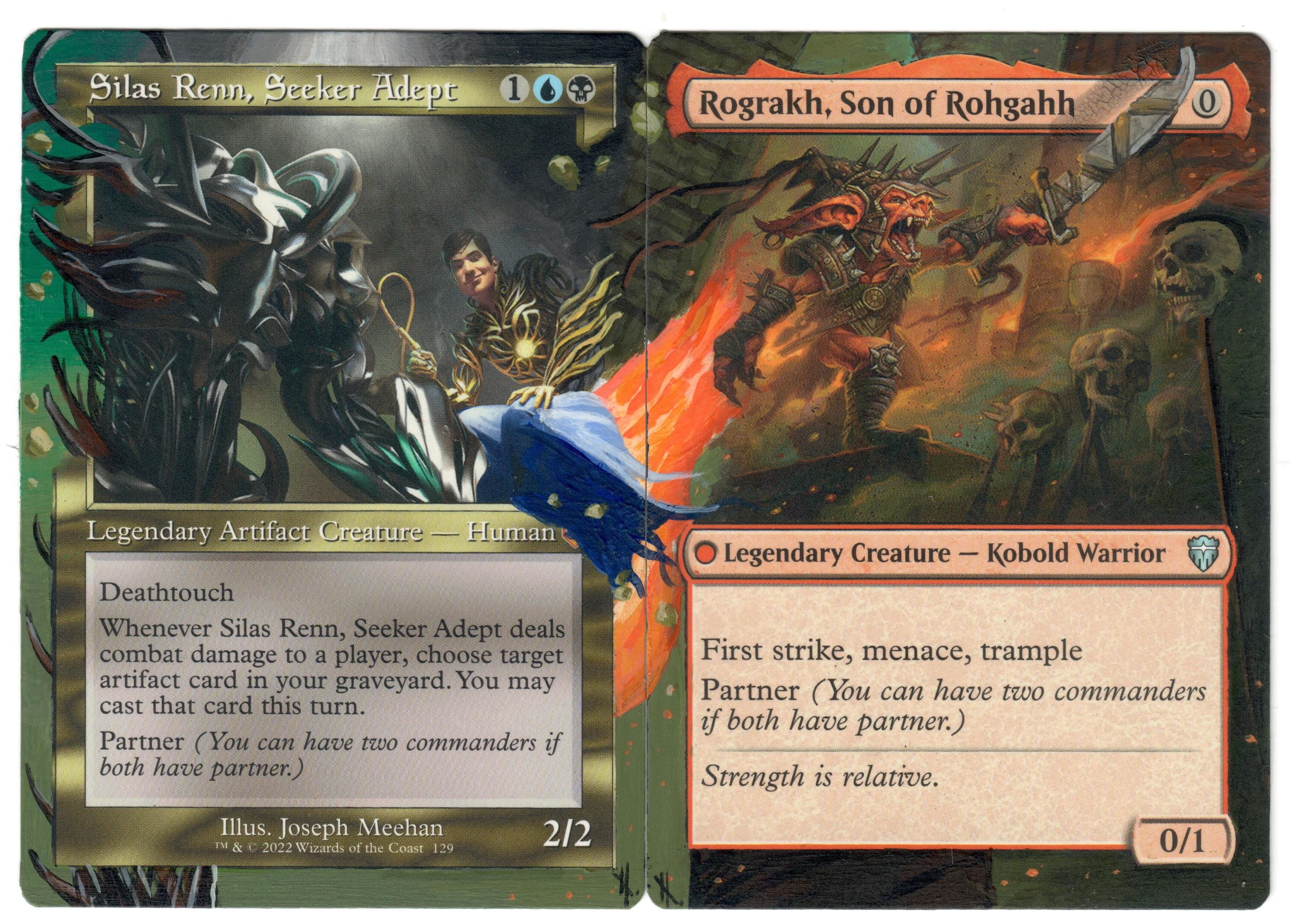 Rograkh & Silas Altered Art MTG CEDH Rogsi Competitive Grixis Partner Painted - Etsy Rograkh & Silas Altered Art MTG CEDH Rogsi Competitive Grixis Partner Painted - Etsy