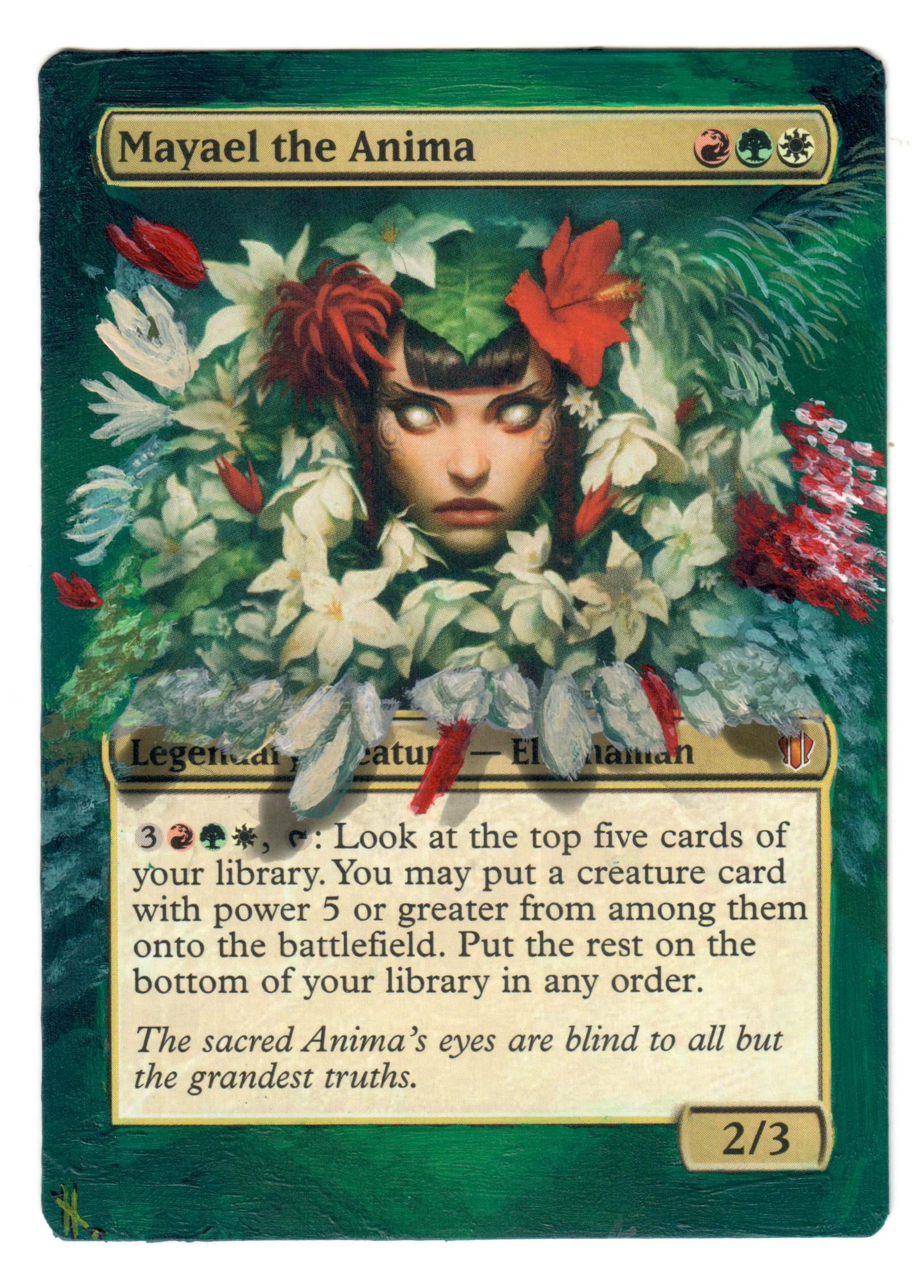 mtg mayael the anima commander deck Mayael The Anima