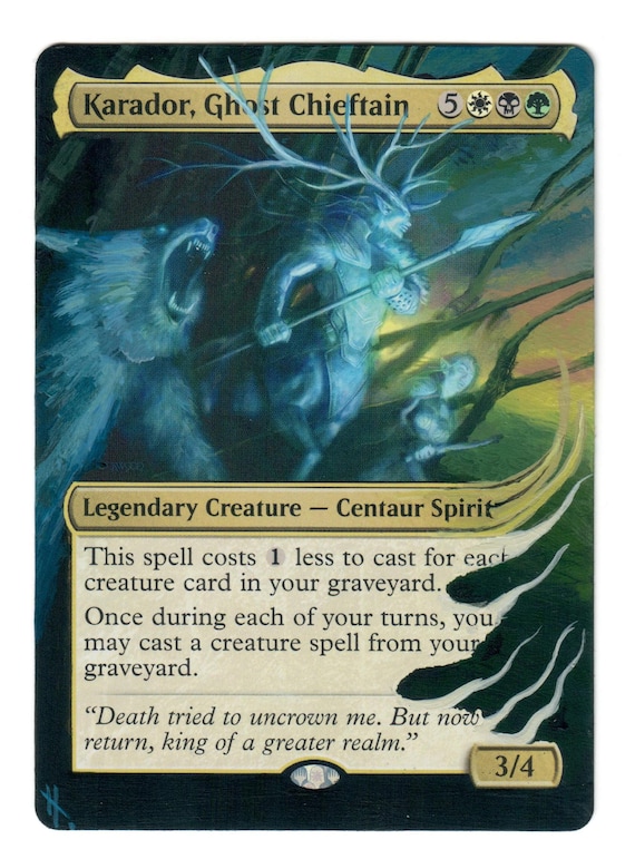 Karador Ghost Chieftain Altered Full Art MTG Magic EDH Reanimator Abzan Junk - Etsy Norway Karador Ghost Chieftain Altered Full Art MTG Magic EDH Reanimator Abzan Junk - Etsy Norway