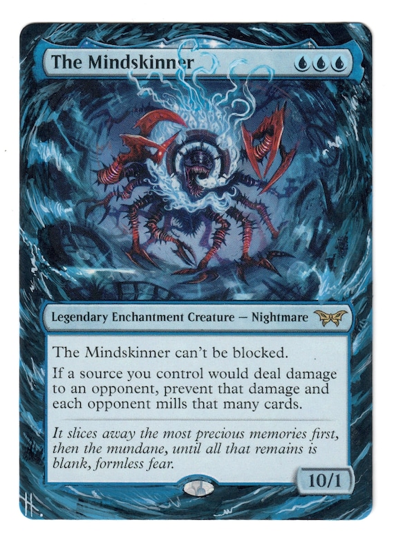 The Mindskinner Altered Full Art MTG Nightmare Duskmourn Mill Commander -  Etsy