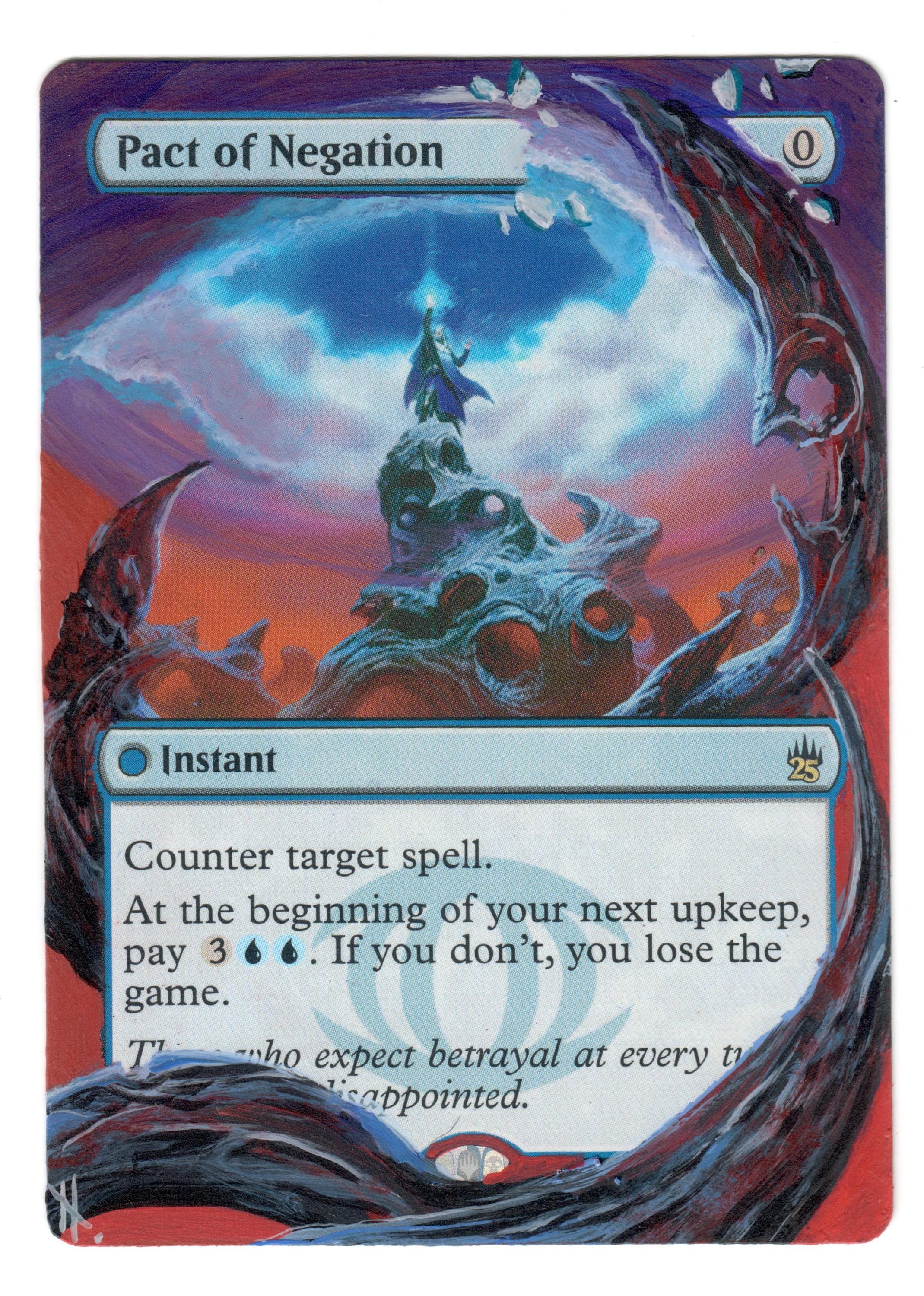 Pact of Negation Altered Art Borderless M25 Painted by Hand