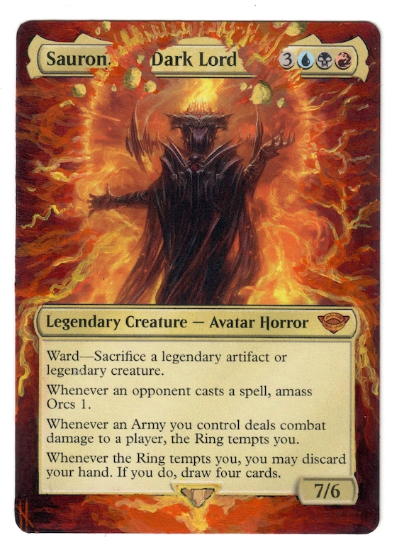 Sauron the Dark Lord Altered Full Art MTG Magic of the Rings EDH Commander  Gift - Etsy Hong Kong