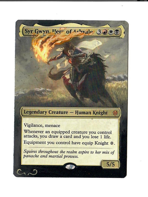 Syr Gwyn, Hero of Ashvale Altered Full Art MTG Magic Commander 2020 EDH  Painted Signed Artist - Etsy