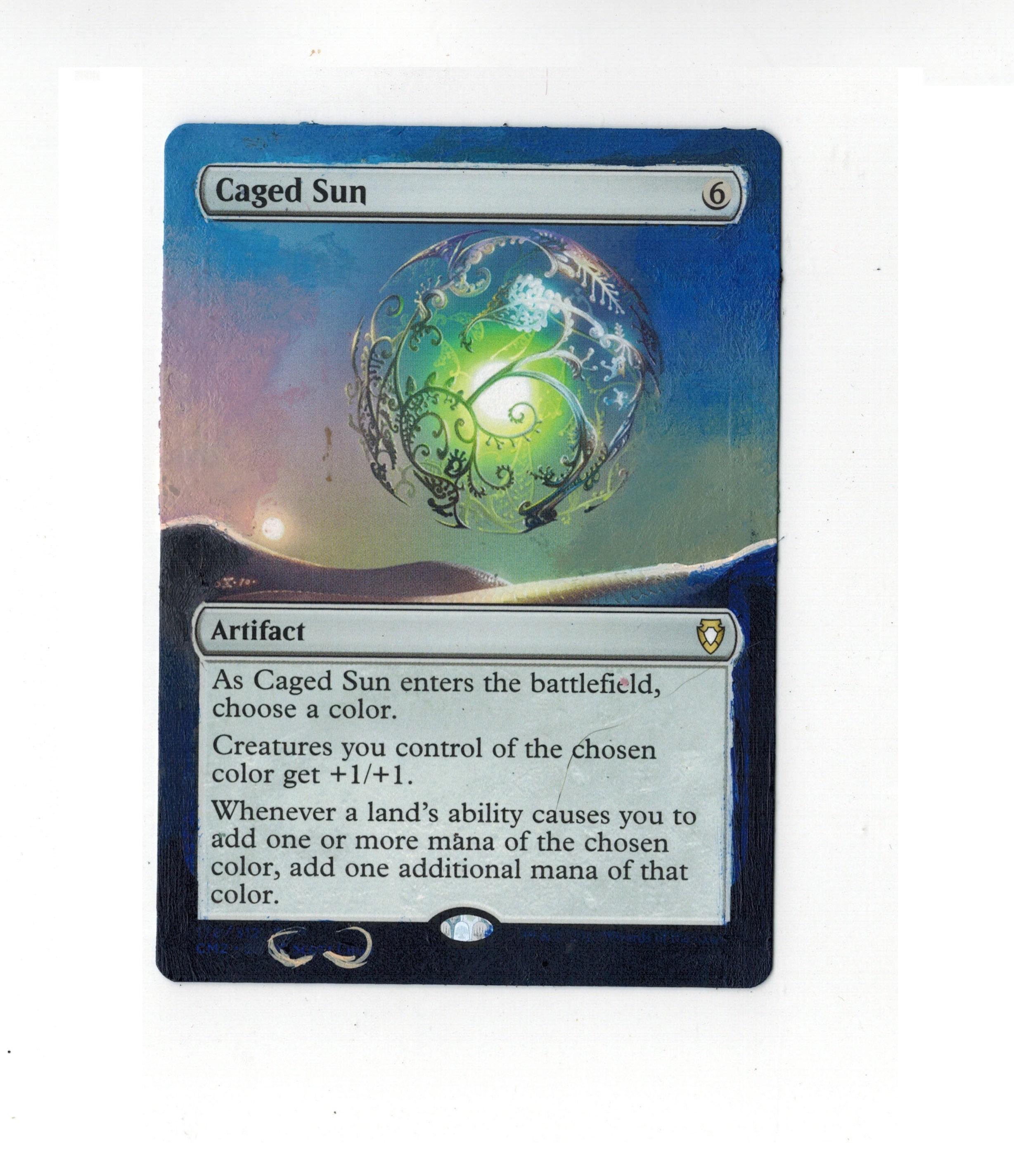 caged-sun-altered-full-art-mtg-magic-commander-edh-painted-etsy