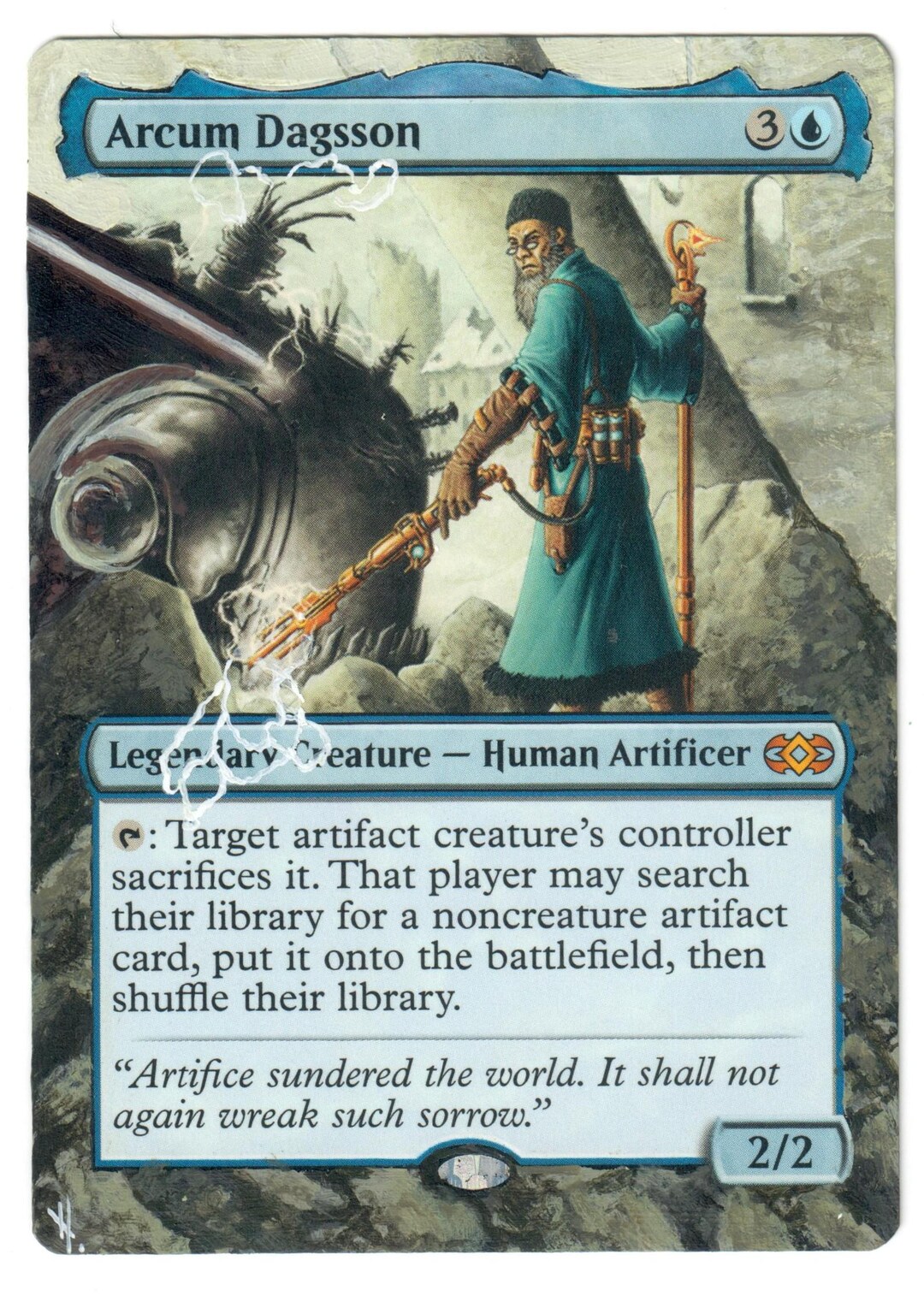 Arcum Dagsson Altered Full Art CEDH Mono Blue Commander Artifact