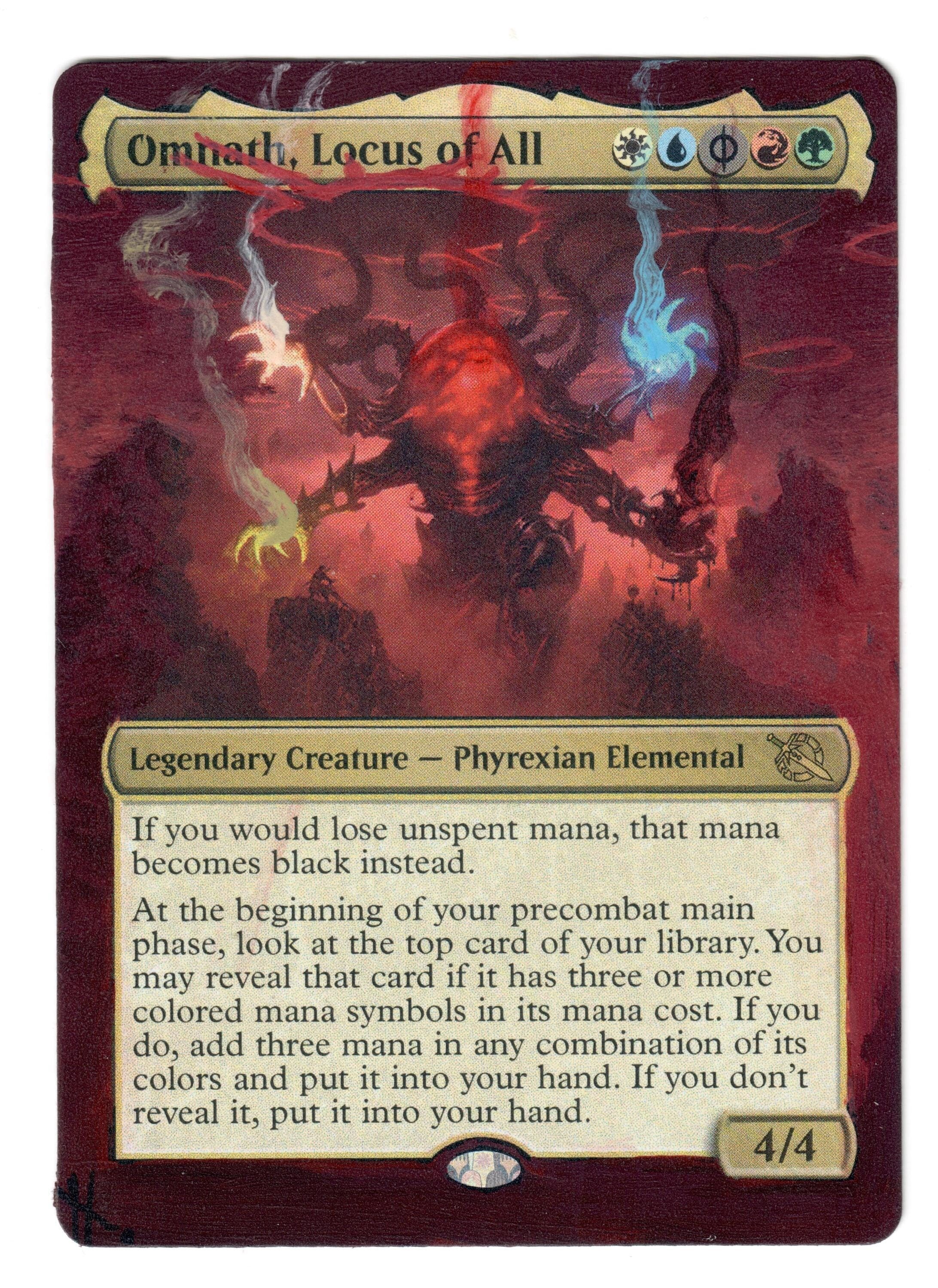 Omnath Locus of All Altered Full Art Magic March of the Machines Phyrexian  EDH - Etsy UK