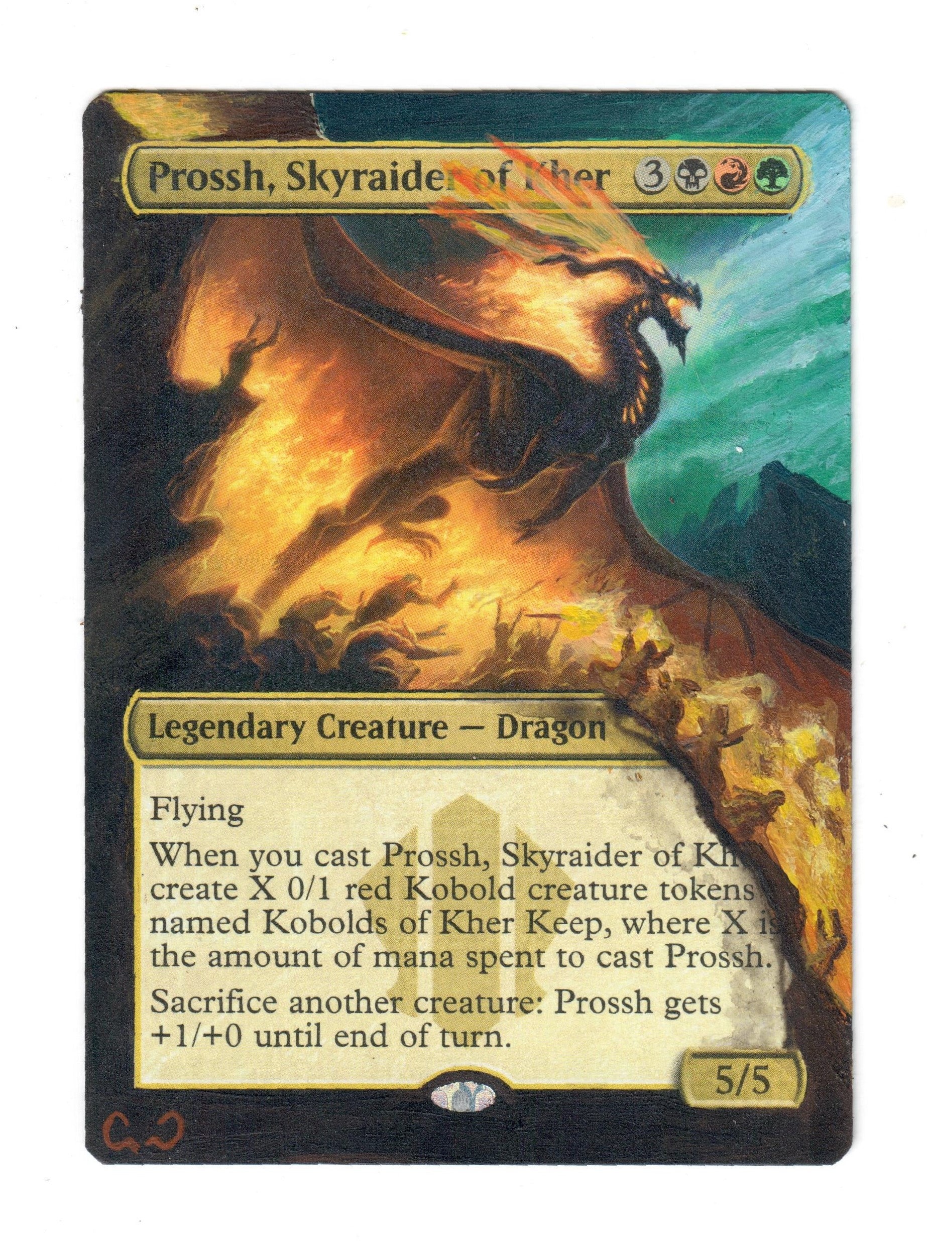 Prossh Skyraider of Kher Altered Full Art MTG Magic Prossh Skyraider of Kher Altered Full Art MTG Magic
