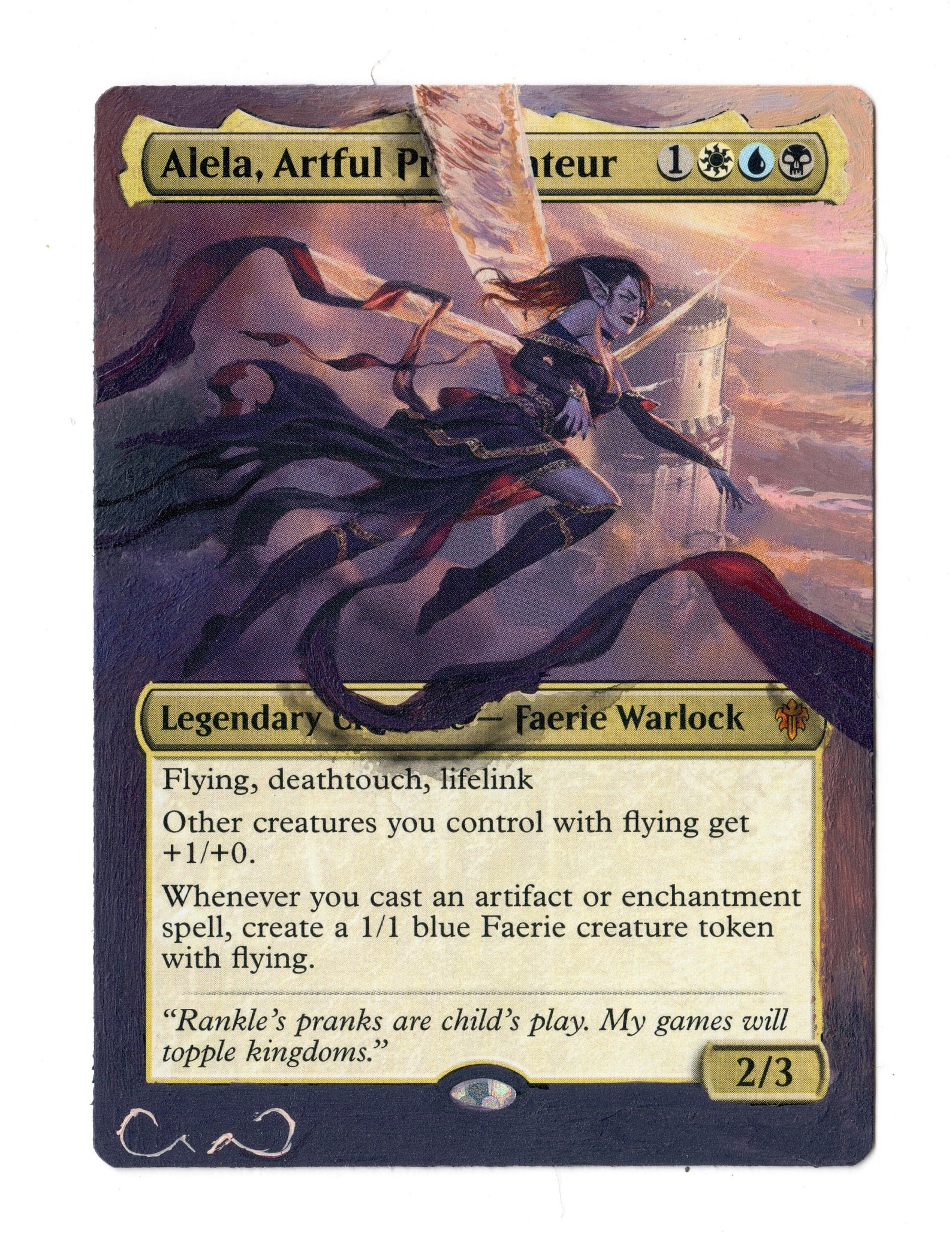 Alela Artful Provocateur Altered Full Art Painted MTG Magic - Etsy