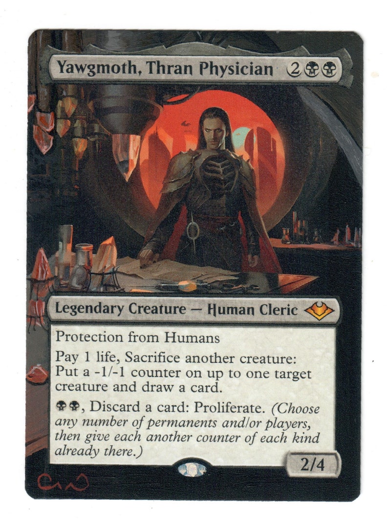 Yawgmoth Thran Physician Altered Full Art MTG Magic Commander Etsy