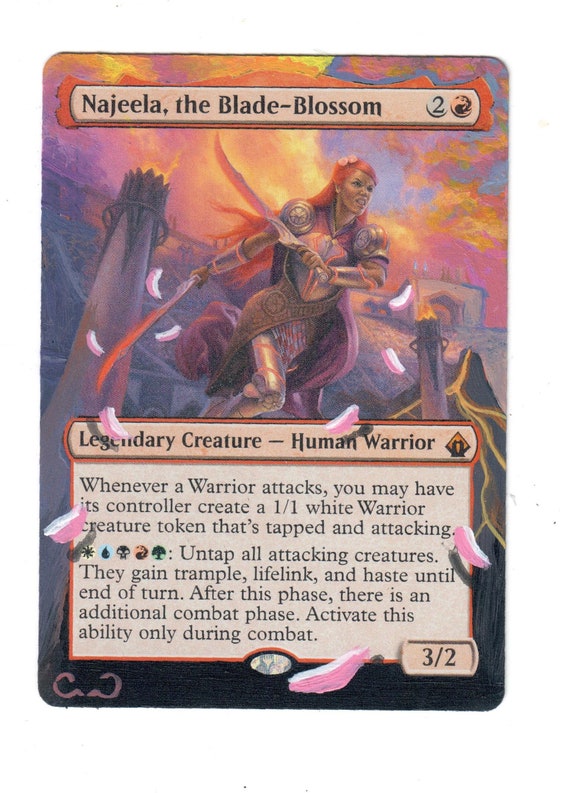 Najeela the Blade Blossom Altered Full Art MTG Magic Commander EDH Signed  Pimp Birthday Gift - Etsy