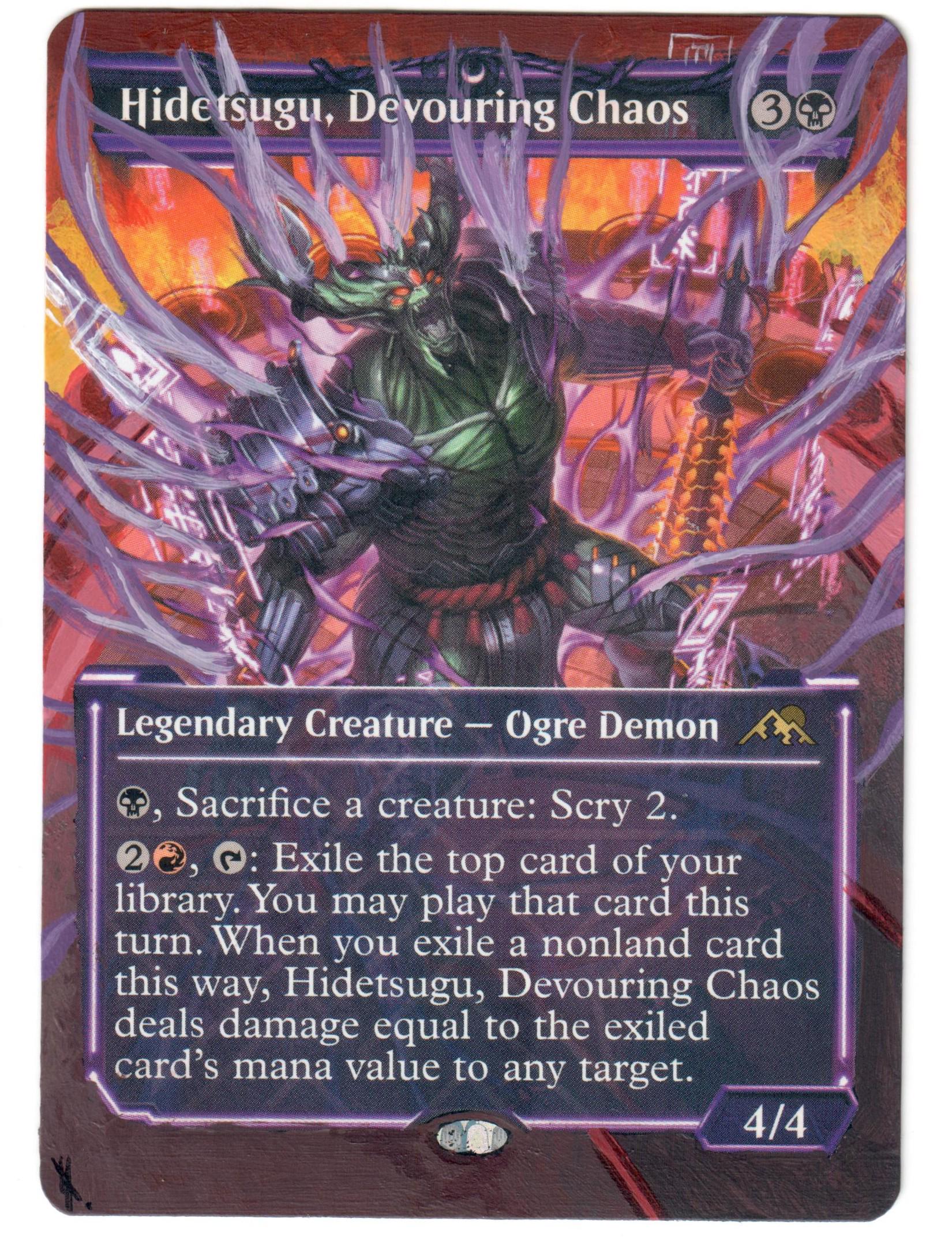 Hidetsugu Devouring Chaos Altered Full Art Borderless Neon Legendary ...