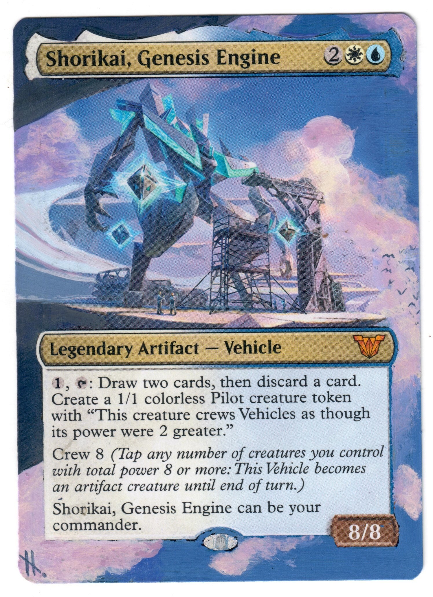 Shorikai Genesis Engin Full Altered Art MTG Magic Cedh Commander Azorius  Alter Custom Hand Made - Etsy