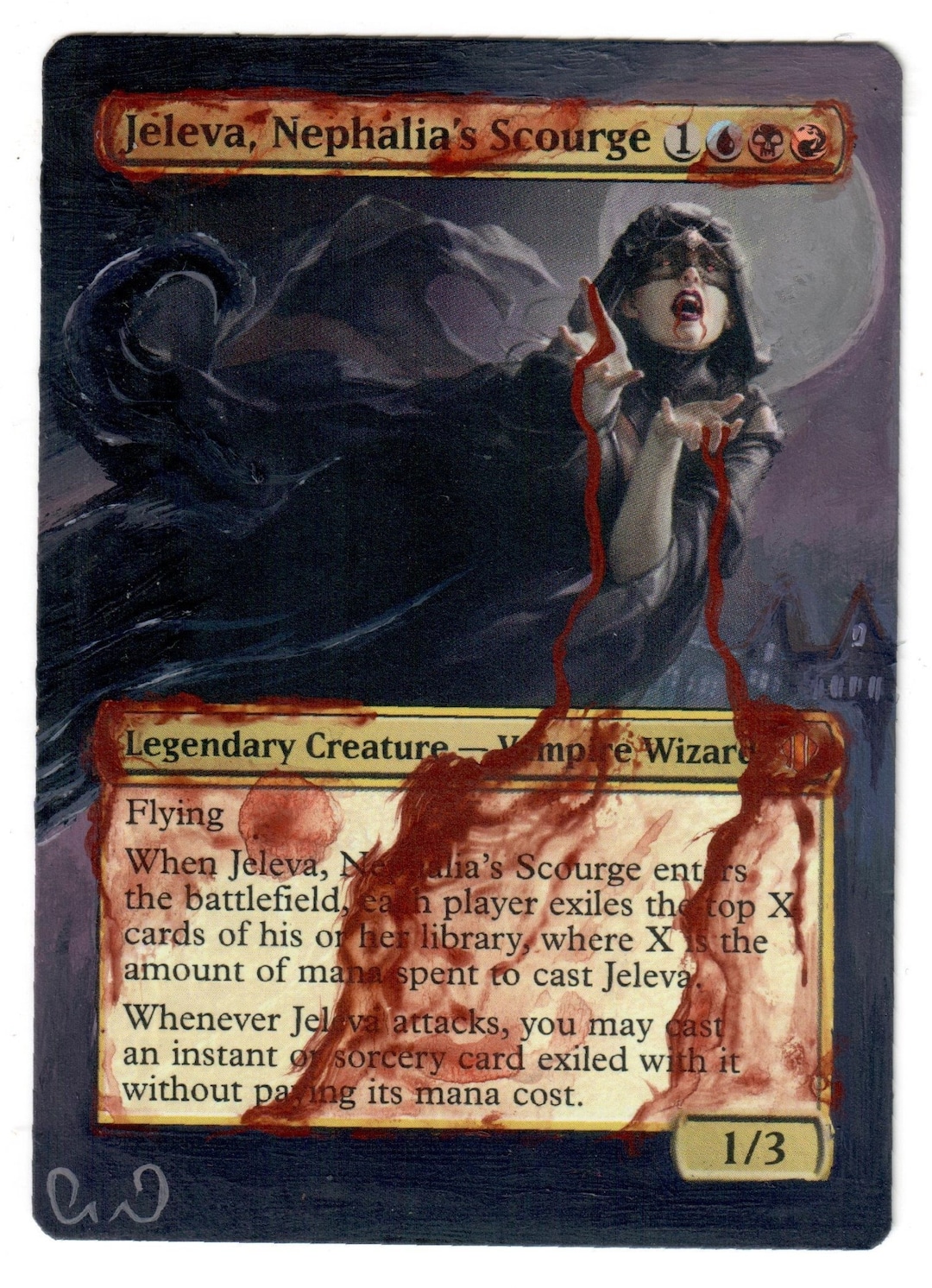 Jeleva Nephalias Scourge Full Altered Art MTG Magic Cedh Extended