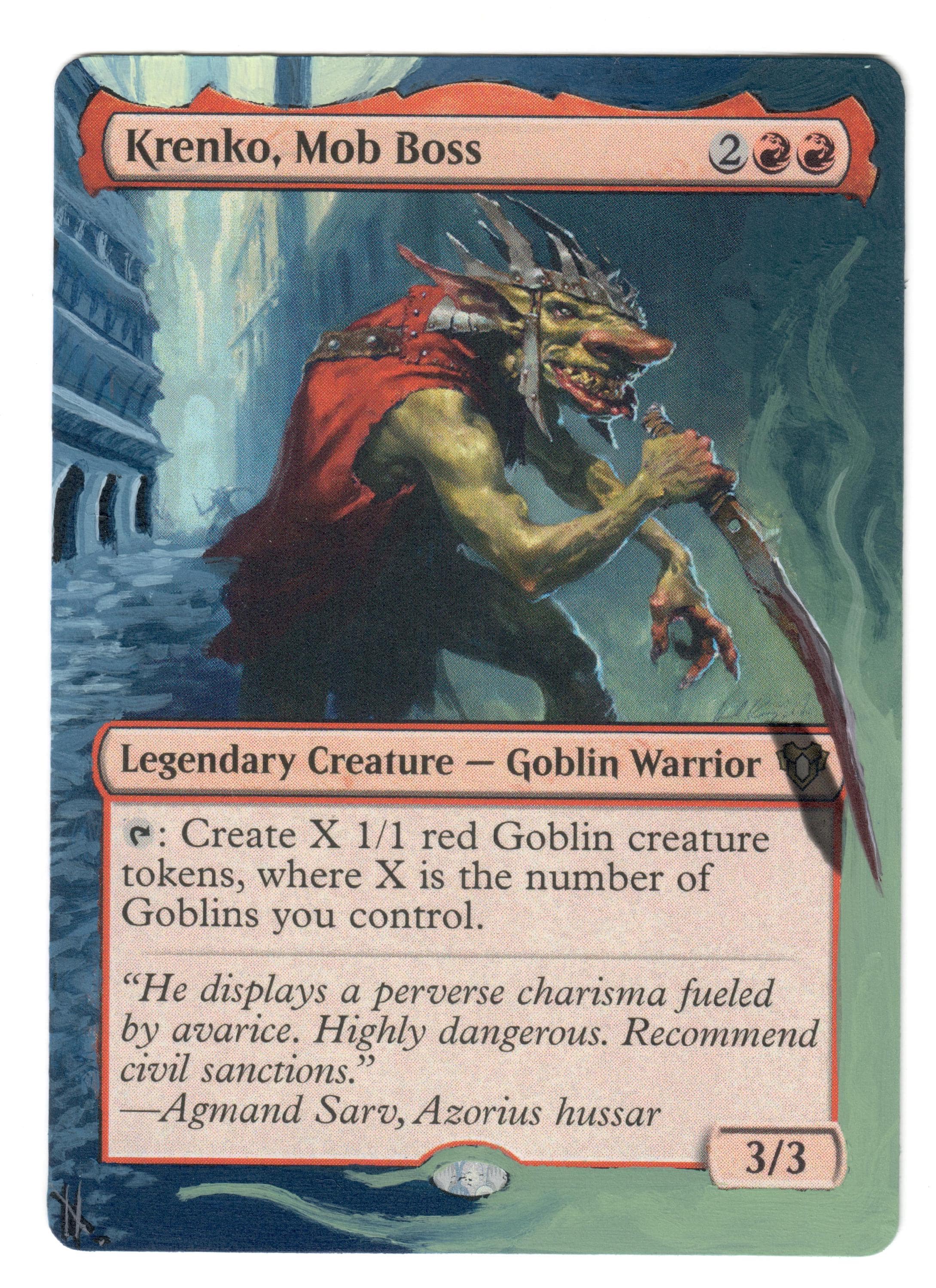 Krenko Mob Boss Altered Full Art MTG Magic Commander 2020 EDH Goblin Token Legendary - Etsy Krenko Mob Boss Altered Full Art MTG Magic Commander 2020 EDH Goblin Token Legendary - Etsy