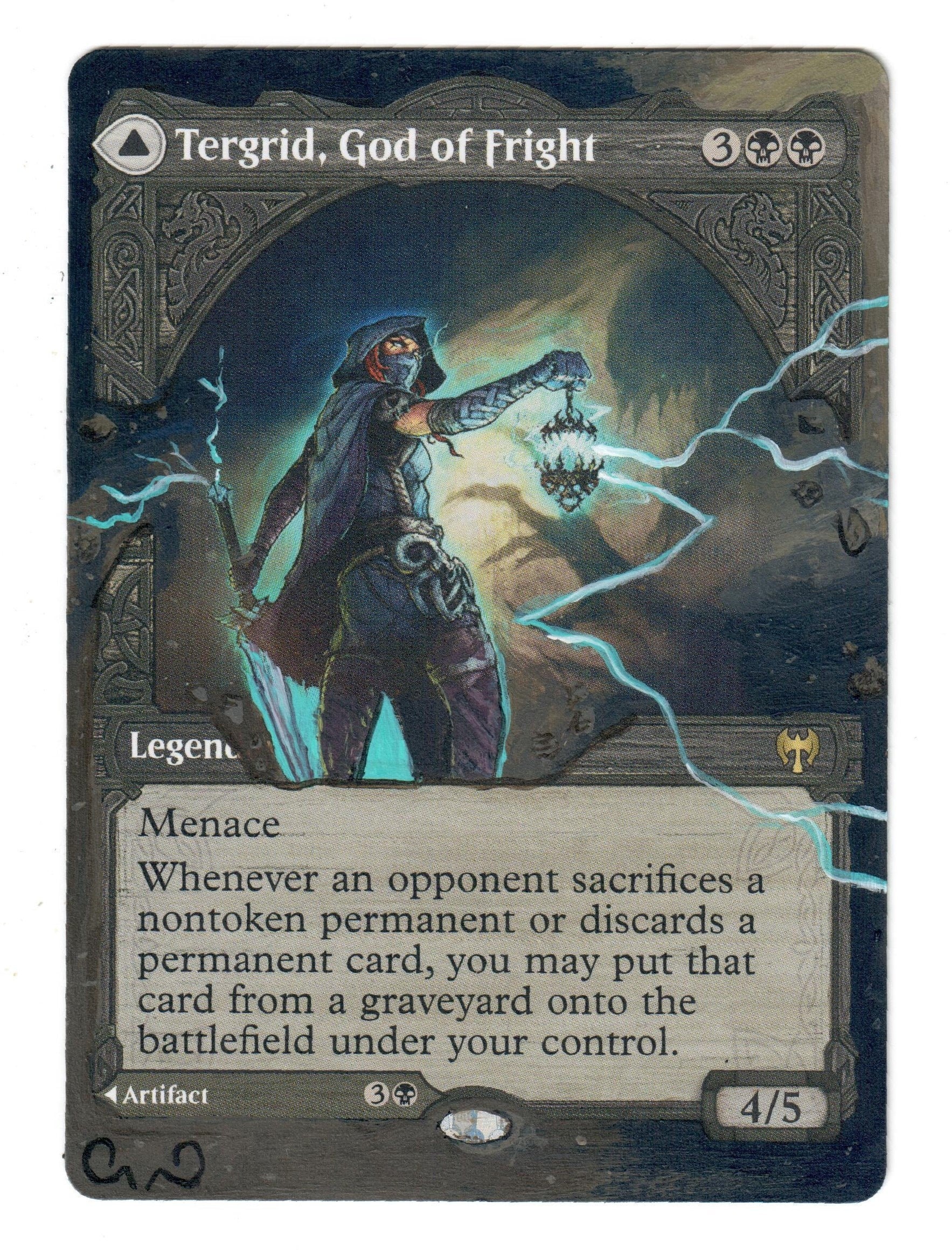 Tergrid God of Fright Altered Full Art MTG Magic Commander EDH Etsy Canada