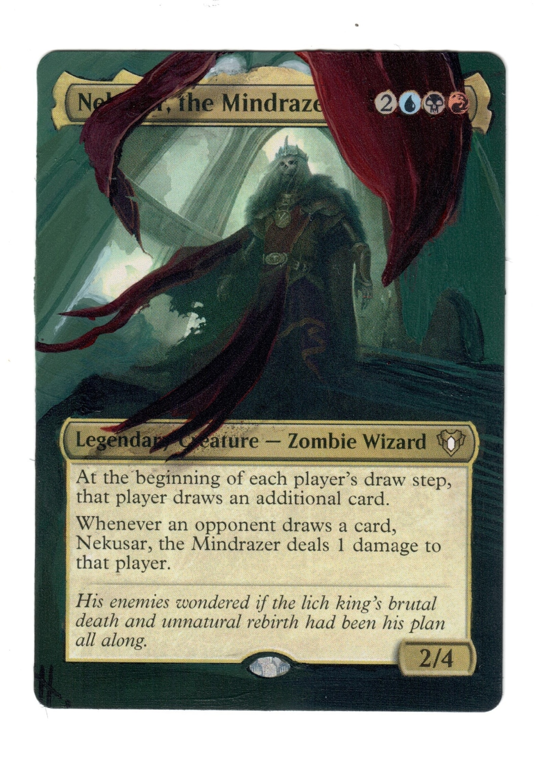 Nekusar the Mindrazer Altered Full Art MTG Cedh Borderless