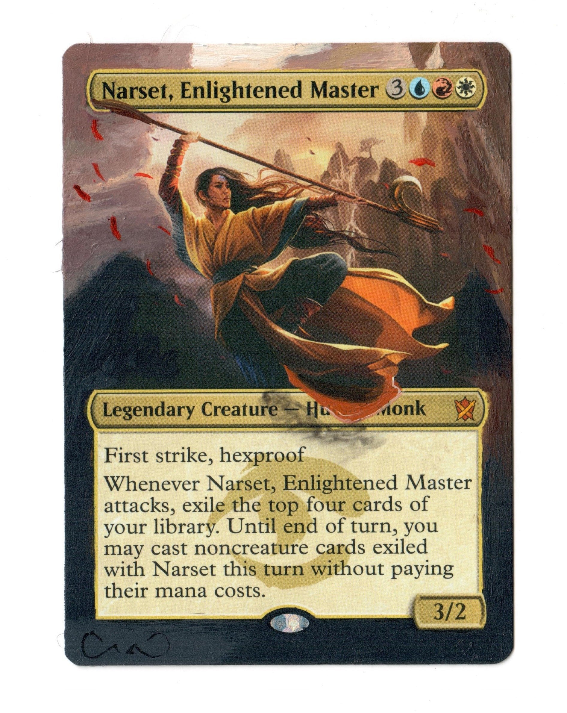 ナーセット 悟りを開いた達人 オルタードアート MTG マジック