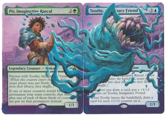 Pir and Toothy Altered Full Art MTG Magic Borderless EDH Imaginative Rascal  - Etsy
