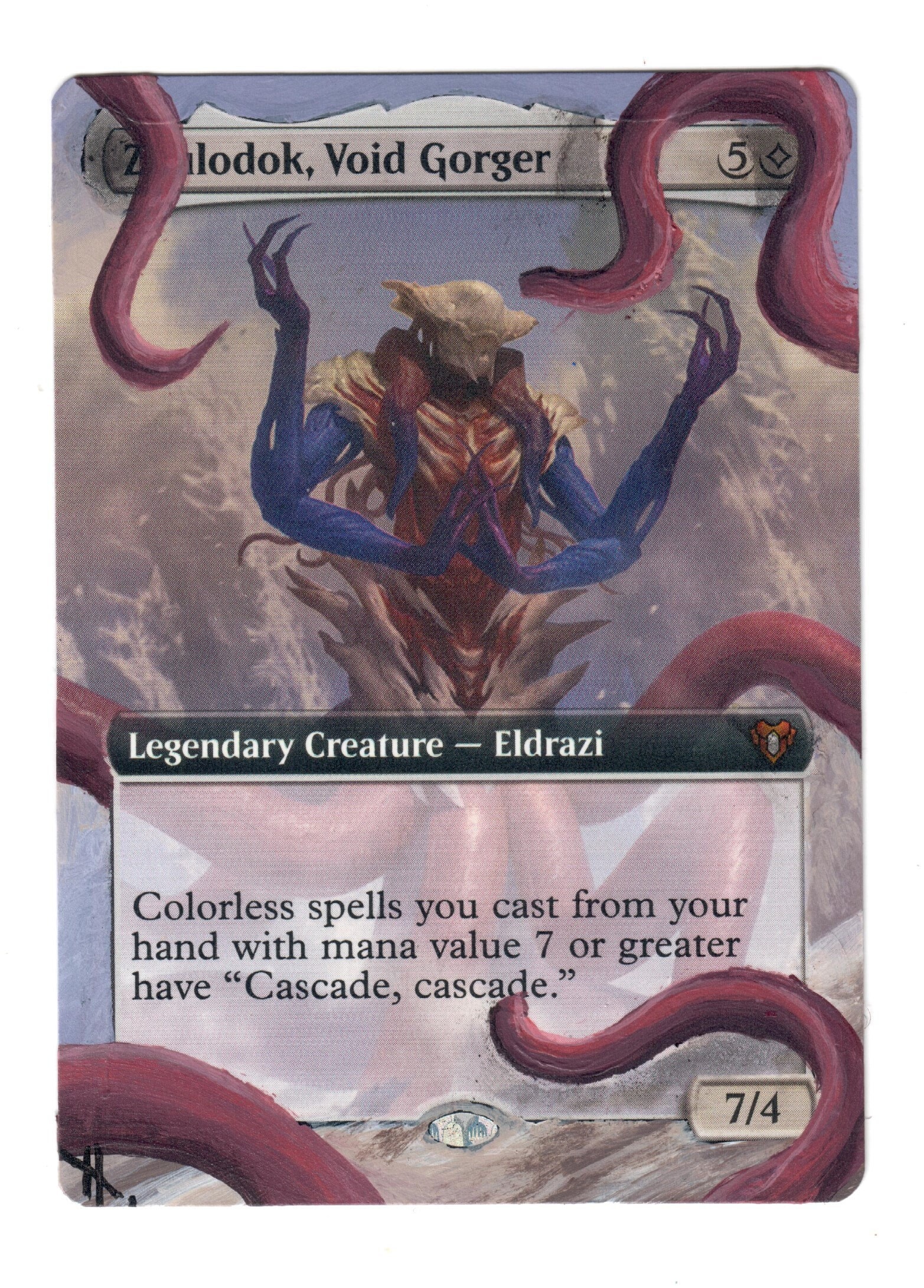 Zhulodok Void Gorger Altered Art MTG Precon Eldrazi Extended Art